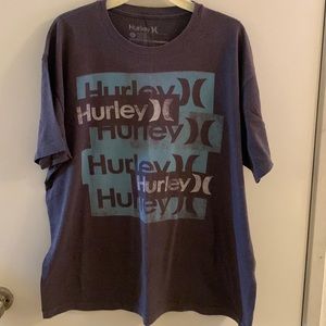 Gray Distressed Hurley T-Shirt